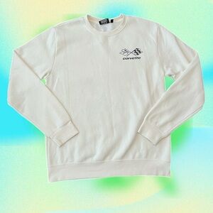 Chemistry Men's Cream Crewneck 70’s Corvette Sweater